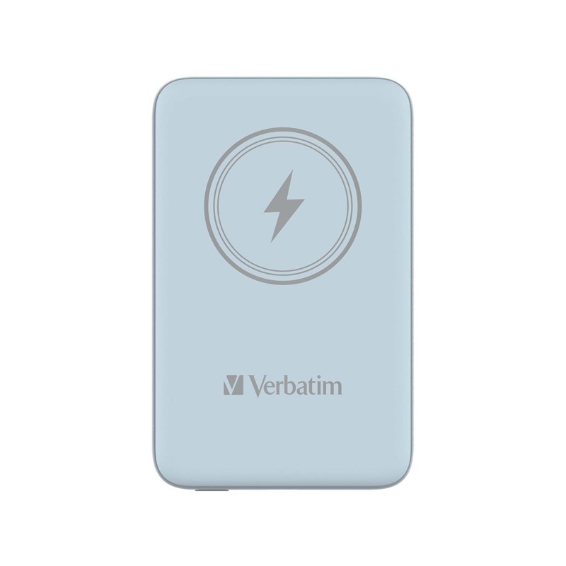 VERBATIM Powerbanka Charge 'n' Go, Magnetická, 10000 mAh, USB-C, Modrá