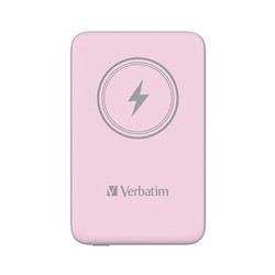 VERBATIM Powerbanka Charge 'n' Go, Magnetická, 10000 mAh, USB-C, Růžová