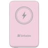 VERBATIM Powerbanka Charge 'n' Go, Magnetická, 10000 mAh, USB-C, Růžová