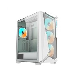 GIGABYTE case GB-C301GW V2, Mid tower, Průhledná bočnice, 4x 120mm ARGB Fan, bílá