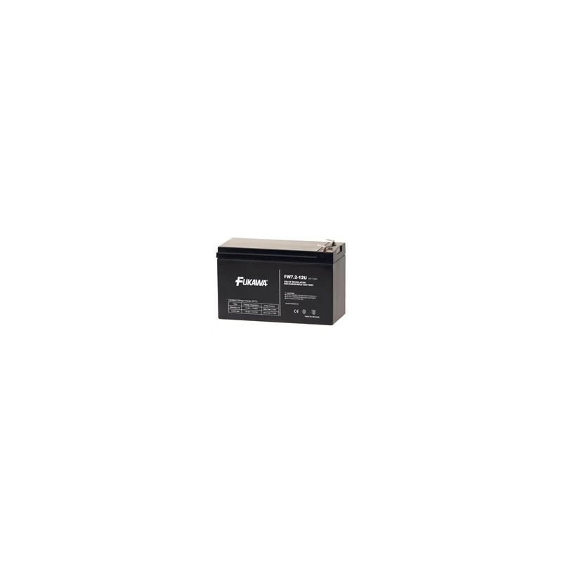 Baterie - FUKAWA FW 7,2-12 F2U (12V/7,2Ah - Faston 250), konektor - 6.3mm, životnost 5let