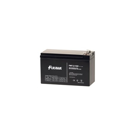 Baterie - FUKAWA FW 7,2-12 F2U (12V/7,2Ah - Faston 250), konektor - 6.3mm, životnost 5let