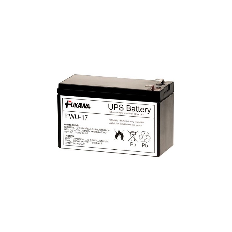 Baterie - FUKAWA FWU-17 náhradní baterie za RBC17 (12V/9Ah), životnost 5let
