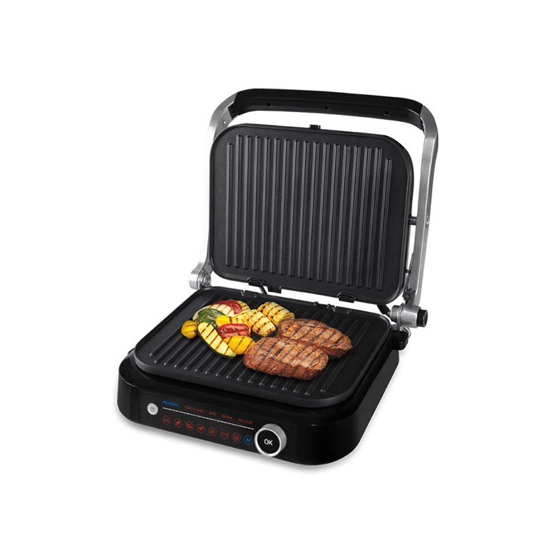 Orava Grillchef 2 elektrický kontaktní gril, 2100 W, 6 programů, regulace teploty, rozmrazování