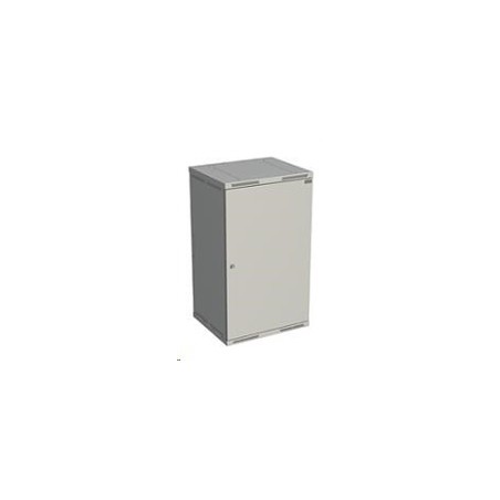 Solarix rozvaděč nástěnný SENSA 21U 600mm, dveře plech, RAL 7035