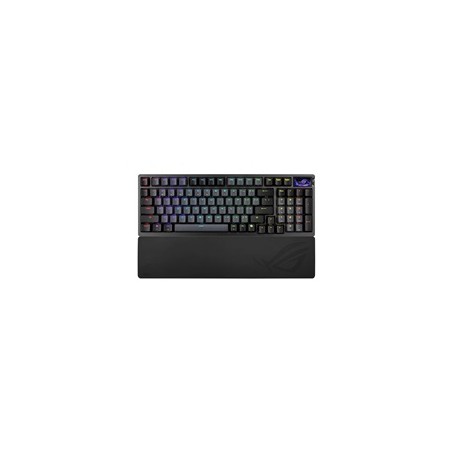 ASUS klávesnice ROG Azoth 96 HE, Mechanická, Bezdrátová, BT, RF 2.4GHz, CZ/SK, černá