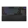 ASUS klávesnice ROG Azoth 96 HE, Mechanická, Bezdrátová, BT, RF 2.4GHz, CZ/SK, černá