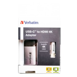 VERBATIM Adapter HUB USB-C to HDMI 4K