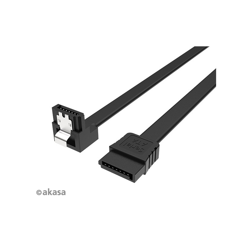 AKASA - Proslim SATA kabel 90° - 100 cm