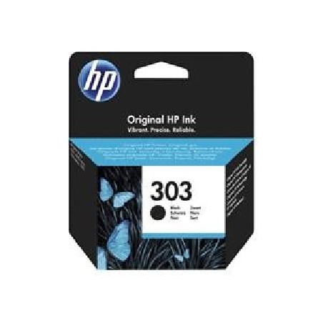 HP 303 Black Original Ink Cartridge (200 pages), T6N02AE