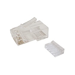 Solarix Konektor RJ45 CAT6 UTP 8p8c nestíněný skládaný na drát / 100 ks