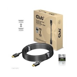 Club3D Ultra Rychlý HDMI™ Certifikovaný, 4K120Hz 8K60Hz 48Gbps M/M 5m/16.4ft, 28 AWG