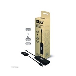Club3D hub 1xUSB-C na 4xUSB-C, 10Gbps port, PD 3.0