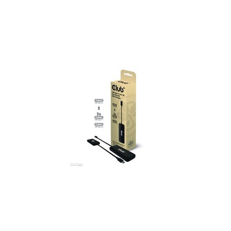 Club3D hub 1xUSB-C na 4xUSB-C, 10Gbps port, PD 3.0