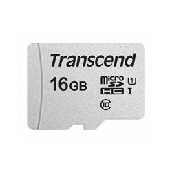 TRANSCEND MicroSDHC karta 16GB 300S, UHS-I U1, bez adaptéru