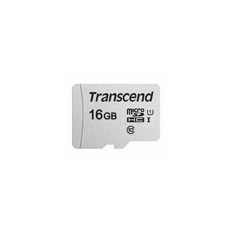 TRANSCEND MicroSDHC karta 16GB 300S, UHS-I U1, bez adaptéru