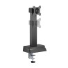 Powerton ERGO LEVION Držák monitoru s automaticky nastavitelnou výškou, černá, 10KG, svorka, 17"-32", bezdrátová nabíječka