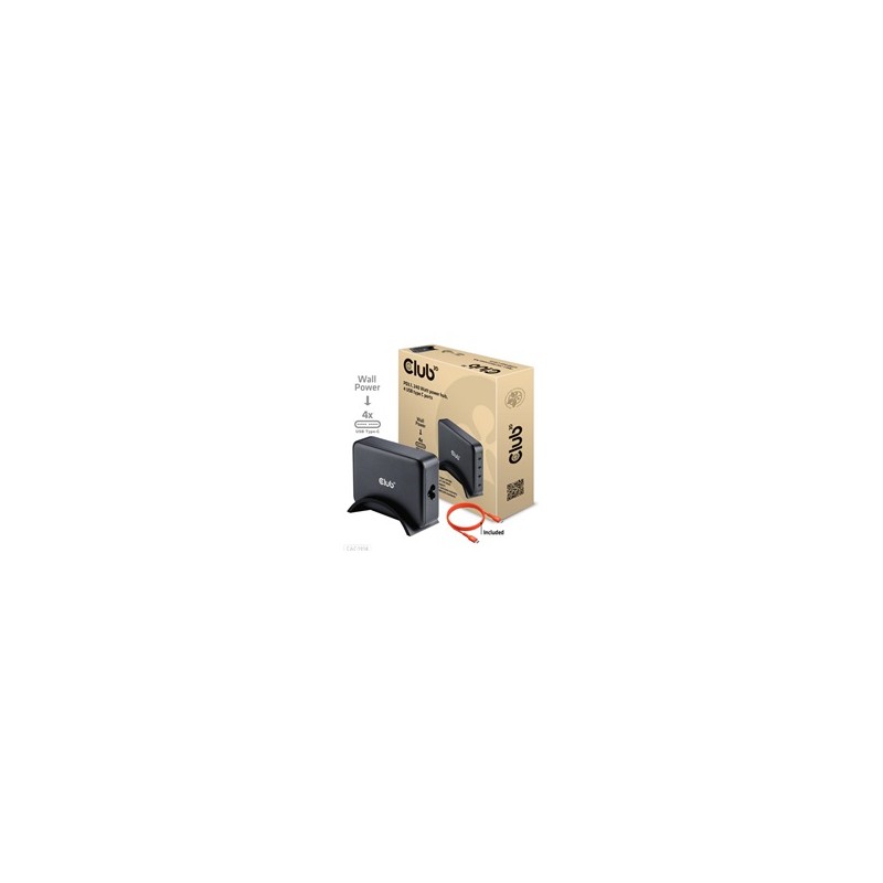 Club3D cestovní nabíječka 240W GaN technologie, 4xUSB-C, PPS + PD 3.1 Support