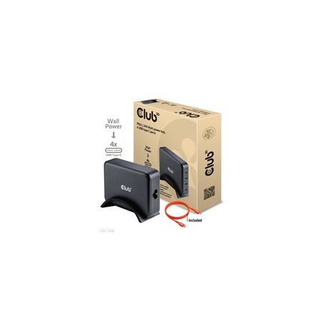 Club3D cestovní nabíječka 240W GaN technologie, 4xUSB-C, PPS + PD 3.1 Support