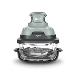 Ninja FN101EUSG Crispi, přenosná horkovzdušná fritéza, 4v1,zelená,příkon 1700 W, skleněné nádoby 1,4 l a 3,8 l, bez PFAS