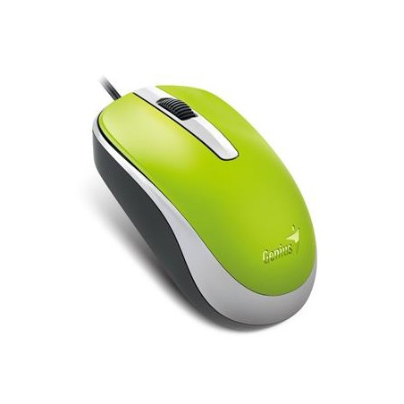 GENIUS myš DX-120, drátová, 1200 dpi, USB, zelená