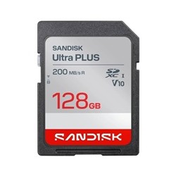 Sandisk Ultra PLUS SDXC karta 128GB UHS-I, V10, U1, C10, (200MB/s)