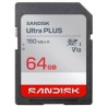 Sandisk Ultra PLUS SDXC karta 64GB UHS-I, V10, U1, C10, (150MB/s)
