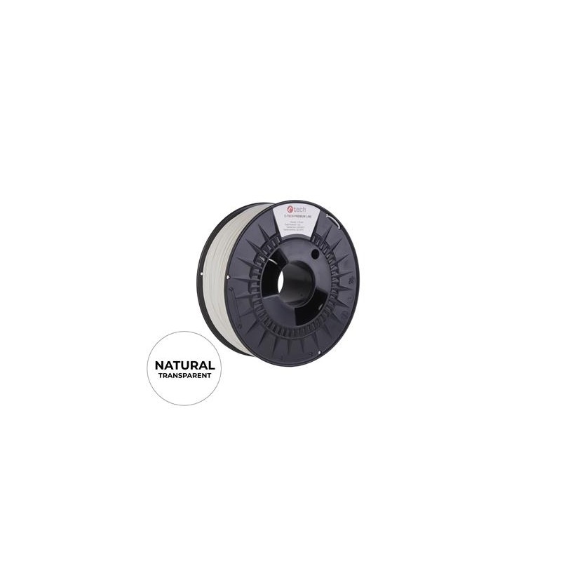 Tisková struna (filament) C-TECH PREMIUM LINE, ABS, natural, 1,75mm, 1kg