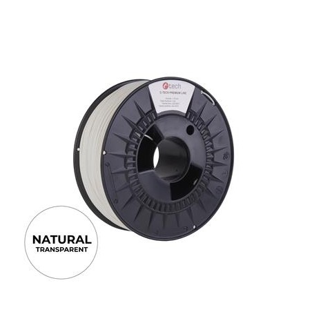 Tisková struna (filament) C-TECH PREMIUM LINE, ABS, natural, 1,75mm, 1kg