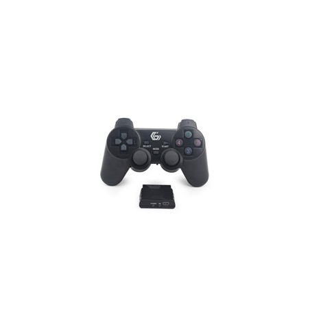 GEMBIRD gamepad JPD-WDV-01, vibrační, bezdrátový, PC/PS2/PS3, USB