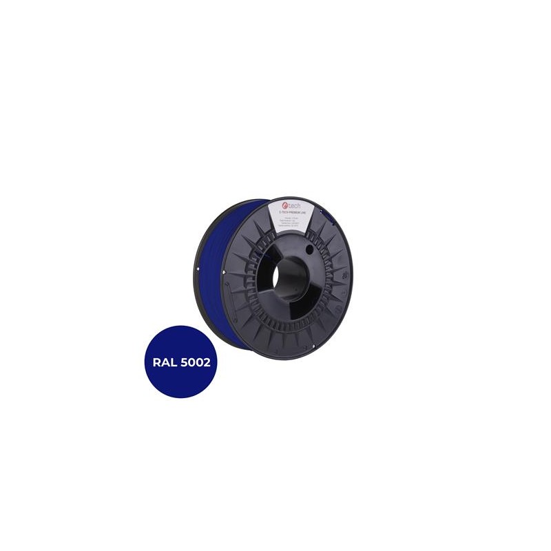 Tisková struna (filament) C-TECH PREMIUM LINE, PETG, ultramarínová, RAL5002, 1,75mm, 1kg