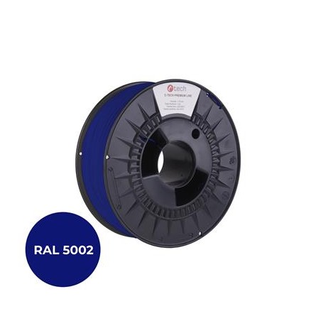 Tisková struna (filament) C-TECH PREMIUM LINE, PETG, ultramarínová, RAL5002, 1,75mm, 1kg