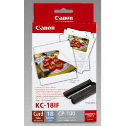 Canon KC18IF nálepka 54x86 18ks do termosublimační tiskárny