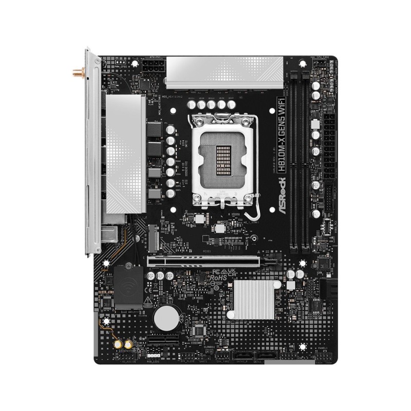 ASRock MB Sc LGA1851 H810M-X Gen5 WiFi, Intel H810, 2xDDR5, 1xDP, 1xHDMI, WiFi, mATX