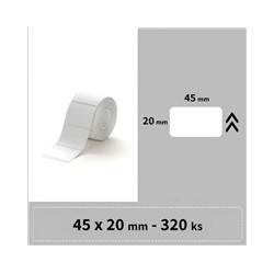 Niimbot štítky R 45x20mm 320ks Bílé pro B21, B21S, B3, B1S