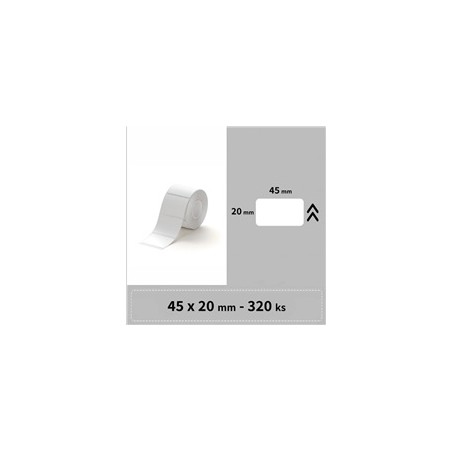 Niimbot štítky R 45x20mm 320ks Bílé pro B21, B21S, B3, B1S
