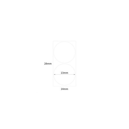 Niimbot štítky R 14x28mm 205ks WhiteRound B pro D11 a D110