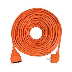 Solight prodlužovací přívod - spojka, 1 zásuvka, 25m, 3 x 1,5mm2, oranžová