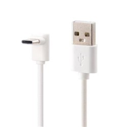 PremiumCord Kabel USB typ C/M zahnutý konektor 90° - USB 3.0 A/M, 1m bílý ku31cze1w