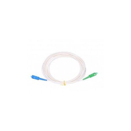 SC/APC - SC/UPC simplex 5m arm.bílý 3mm B3 LSZH