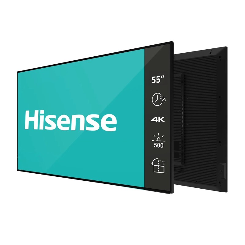 Hisense 55DM66D, 55” 4K UHD IPS Digital Signage Display - 24/7 Operation
