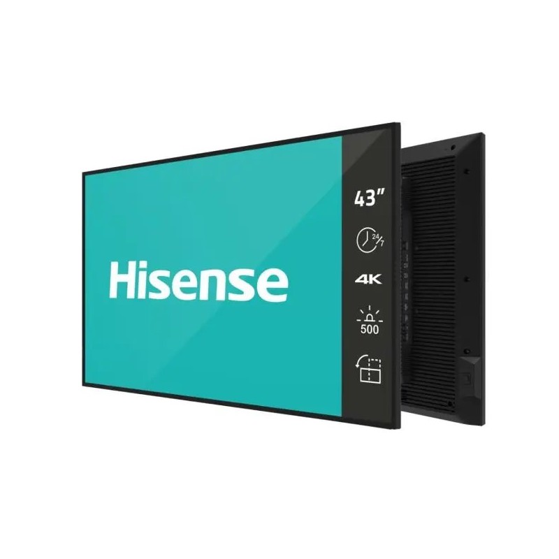 Hisense 43DM66D, 43” 4K UHD IPS Digital Signage Display - 24/7 Operation