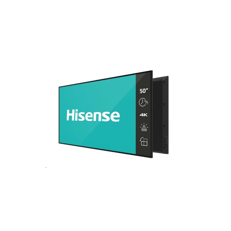 Hisense 50GM50D, 50” 4K UHD Digital Signage Display - 18/7 Operation