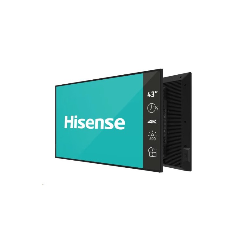Hisense 43GM50D, 43” 4K UHD Digital Signage Display - 18/7 Operation