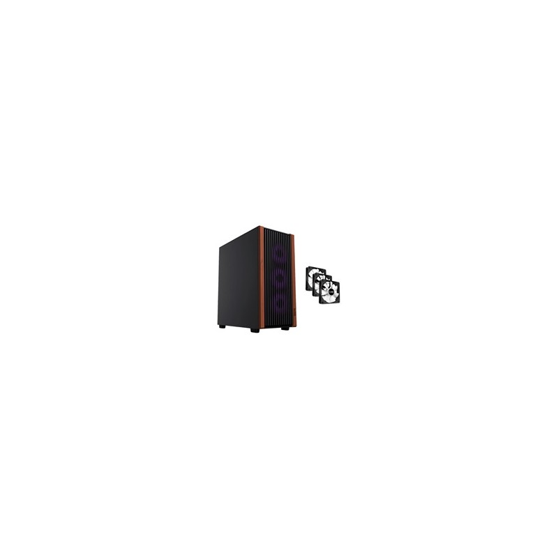 1stCOOL skříň G6 Noble, Mid Tower, ATX, AU, 3x 120mm Fan, Černá