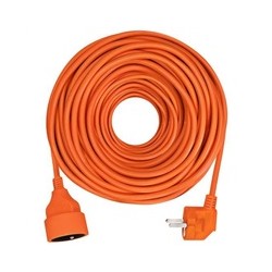 Solight prodlužovací přívod - spojka, 1 zásuvka, 20m, 3 x 1,5mm2, oranžová