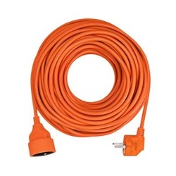 Solight prodlužovací přívod - spojka, 1 zásuvka, 30 m, 3 x 1,5mm2, oranžová