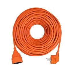Solight prodlužovací přívod - spojka, 1 zásuvka, 40 m, 3 x 1,5mm2, oranžová