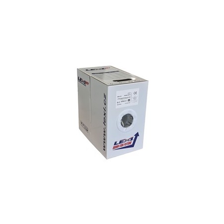 UTP kabel LEXI-Net Cat5E, drát, PVC, bílý, 305m, box