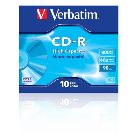 VERBATIM CD-R(10-Pack)Jewel/EP/DL/40x/90min/800MB